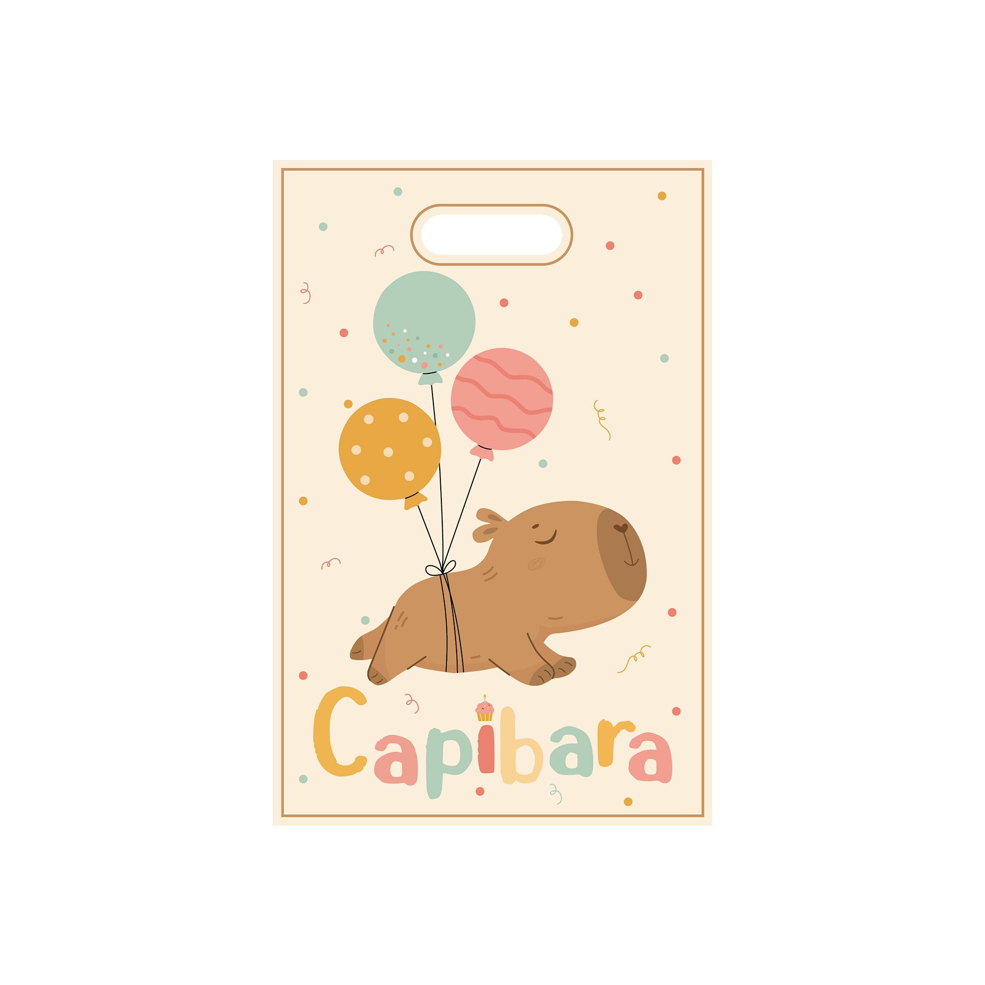 

Capybara Disposable Tablewares for Birthday Wedding Balloons Party Supplies Disposable Plates Cups Kapibala Tablewares Supplies