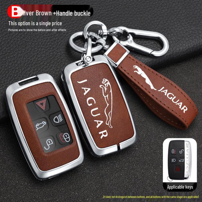 Jaguar Key Case for XFL, XEL, F-Pace, F-Type, XF, XE, XJ, E-Pace Models