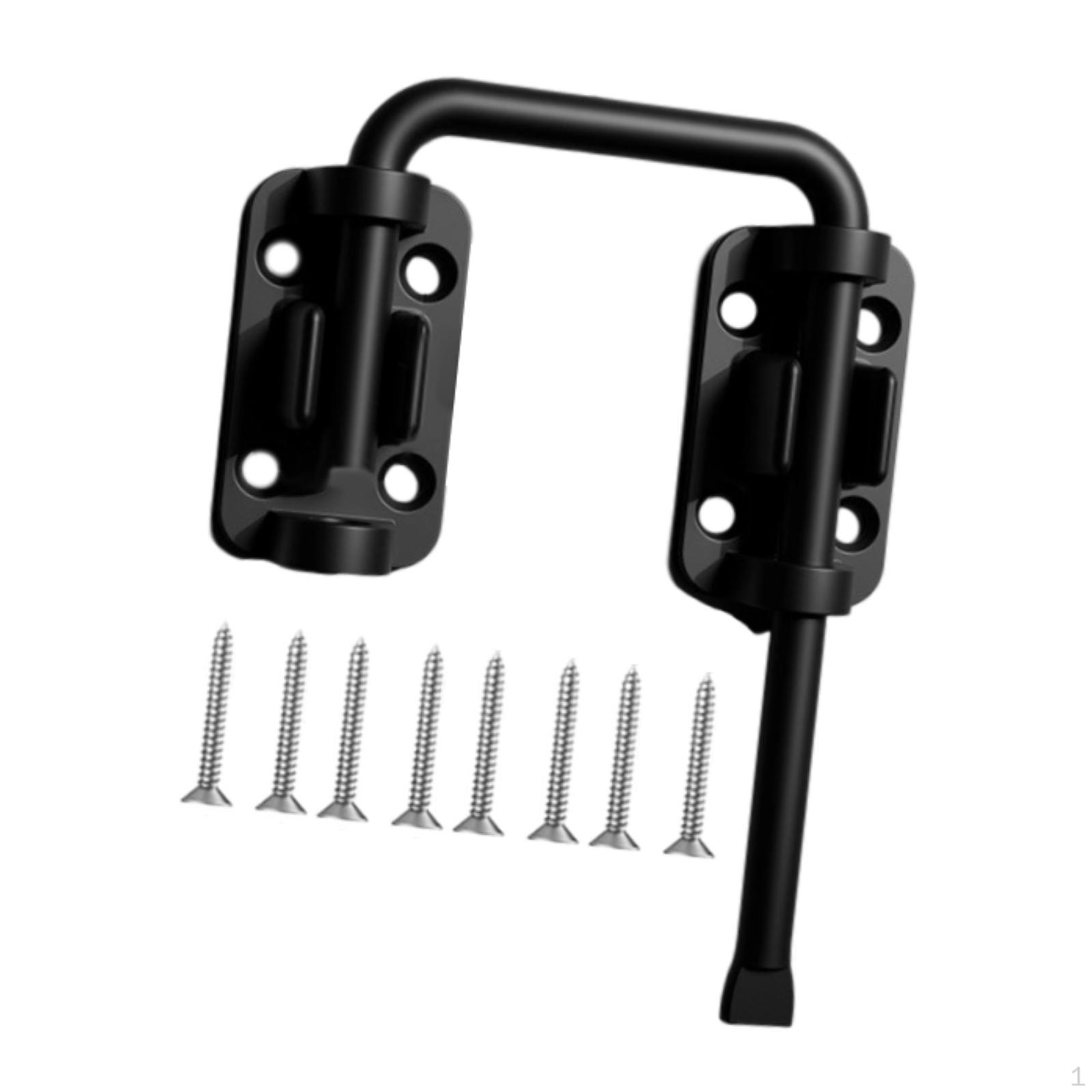 

Болт-задвижка фурнитура для легкой установки дверной замок дом гараж Black