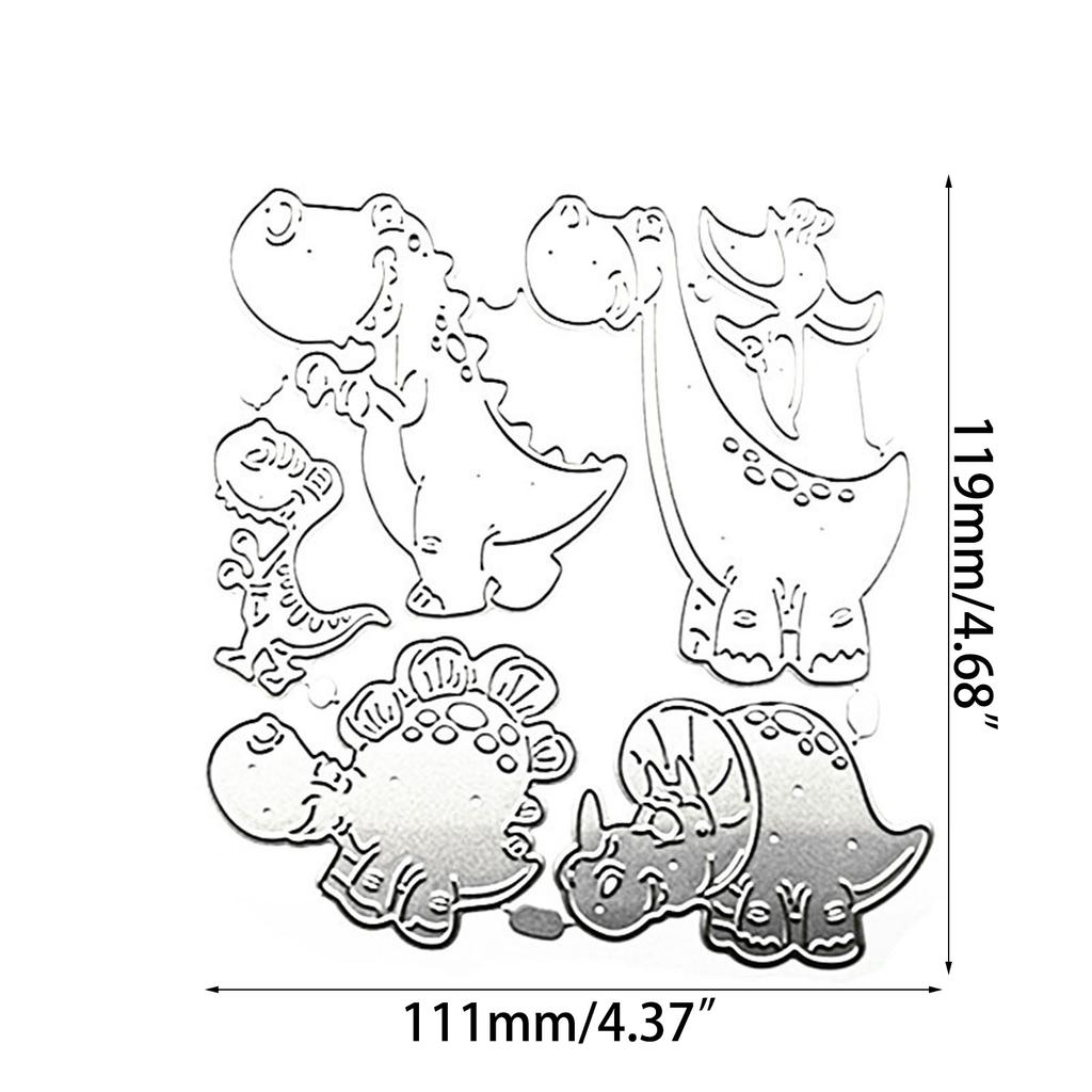Dinosaur Metal Cutting Dies Card Embossing DIY Photo Album Template Mold Decor