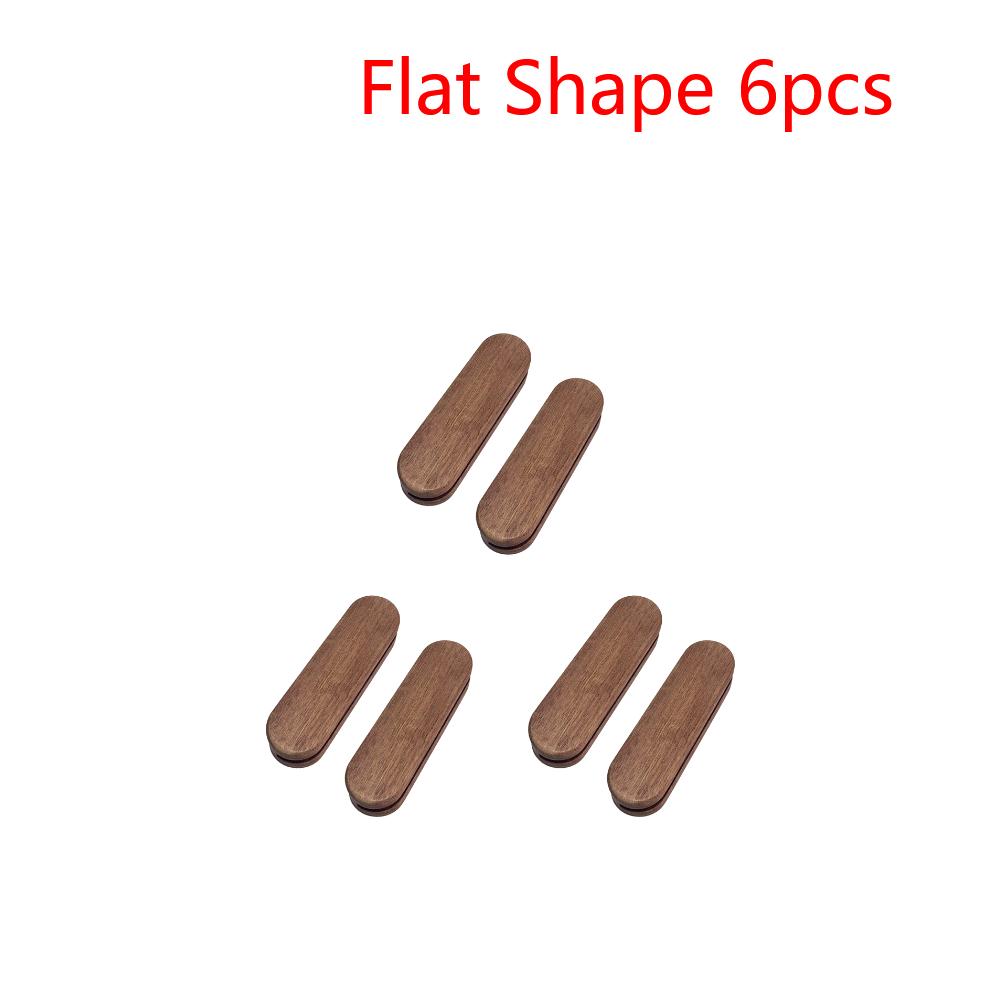 4-10Pcs Sapele BBQ Pan Handle Anti Scald Pan Insulated Grip Portable BBQ Plate Handle for Sauce Pan Sauteing Grilling Pan