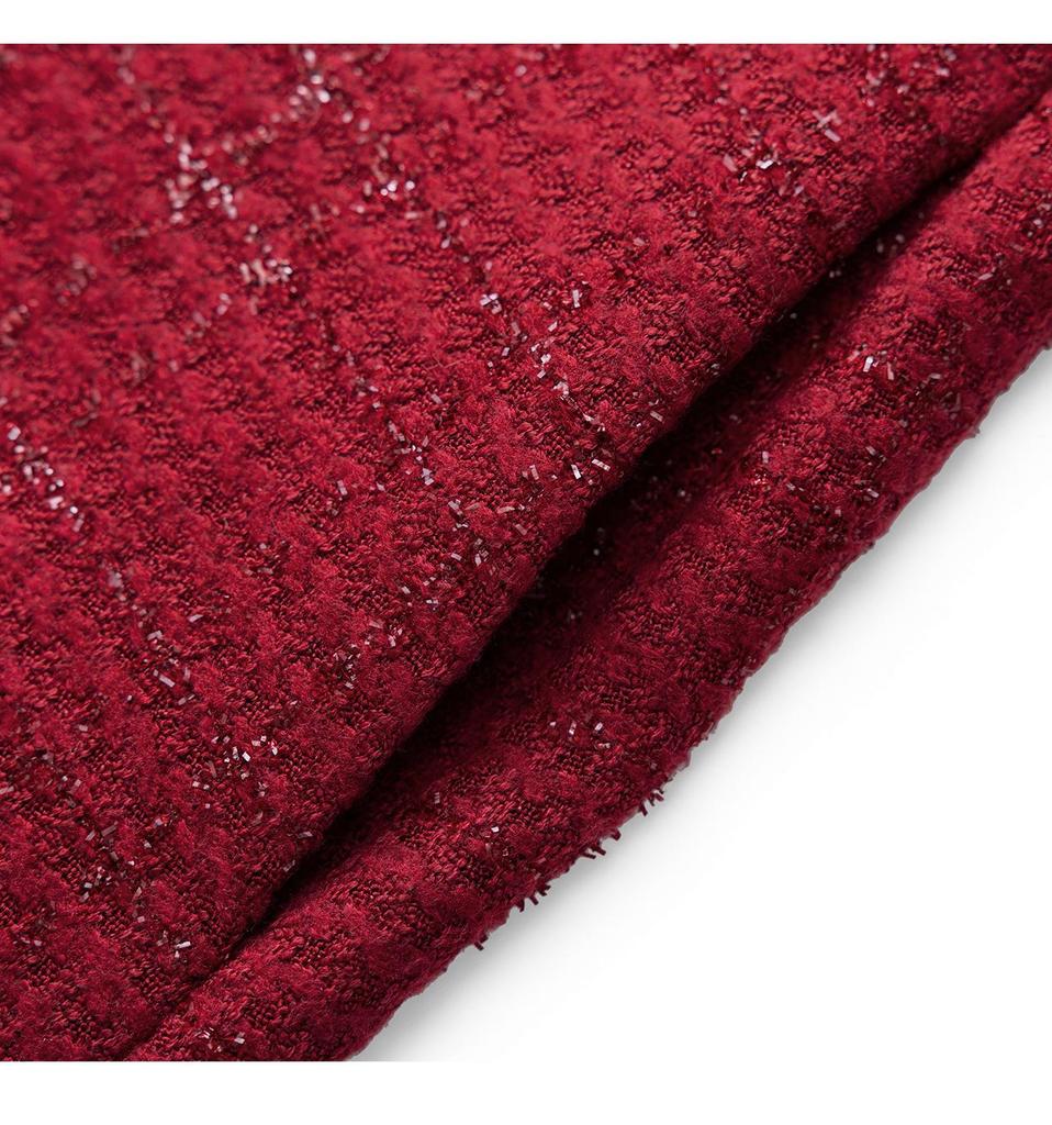 High-End Lurex Tweed Autumn/Winter Banquet Gown Dress - Nanyou Collection