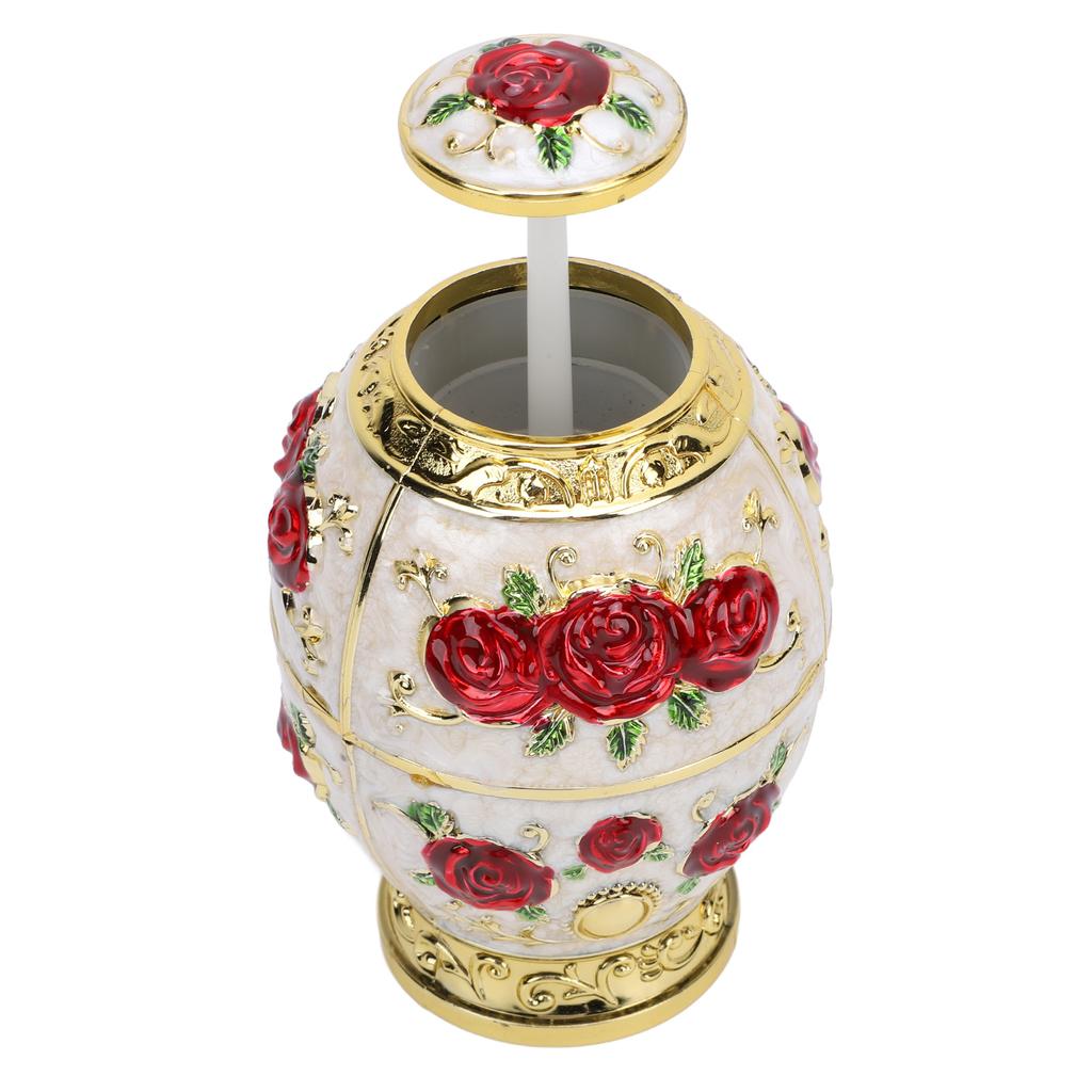 Toothpick Holder European Style Egg Shaped Automatic Pop Up Press Type Toothpick Dispenser for