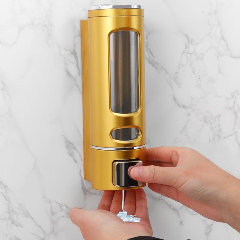 Wall-mounted Soap Dispensers Shampoo Dispenser Hotel Bathroom Toilet Shampoo Shower Gel Press Box Soap Pump Barrel Hand Liquid