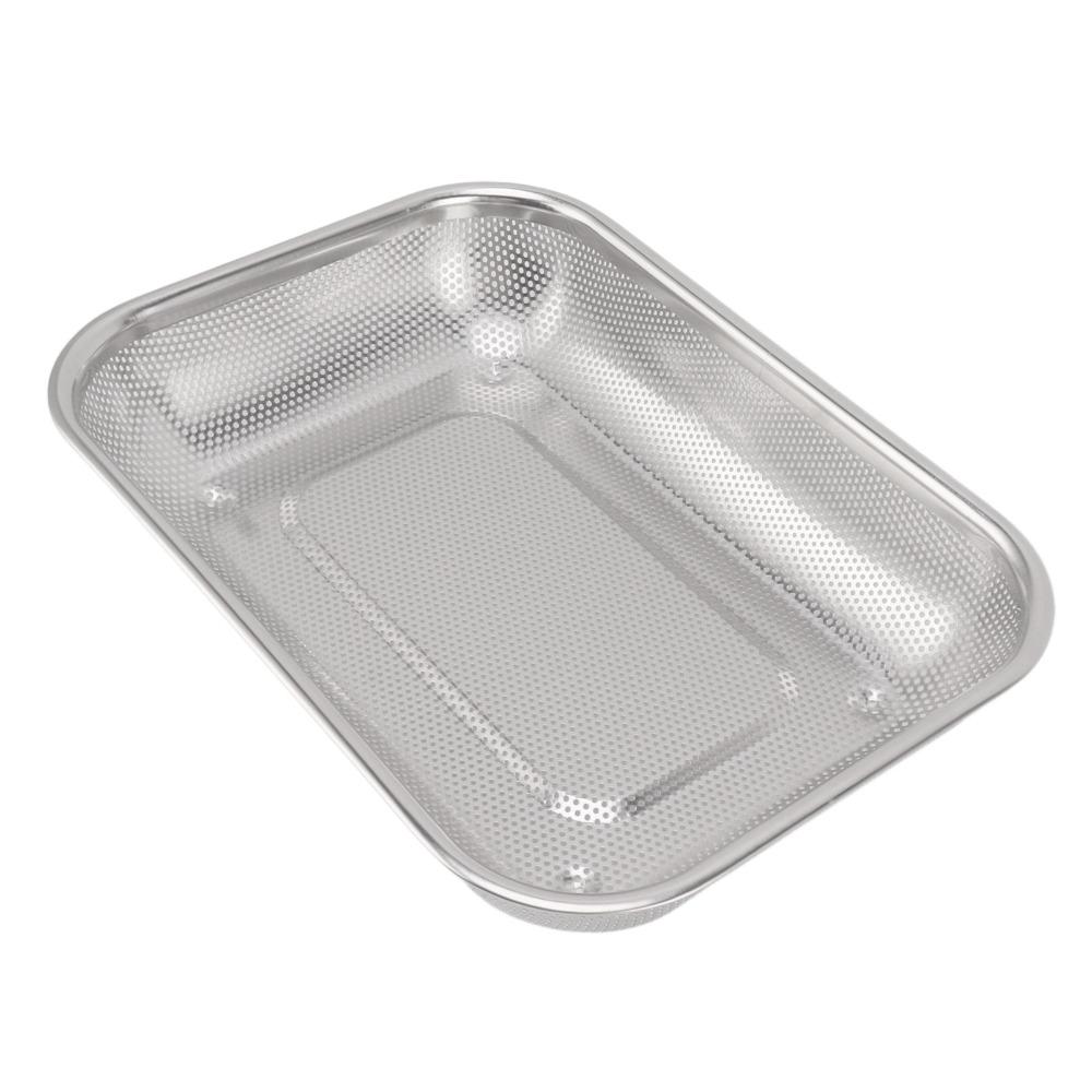 S/L Rectangular Strainer Basket Rectangle Shape Kitchen Strainer Colander  Oil Straining