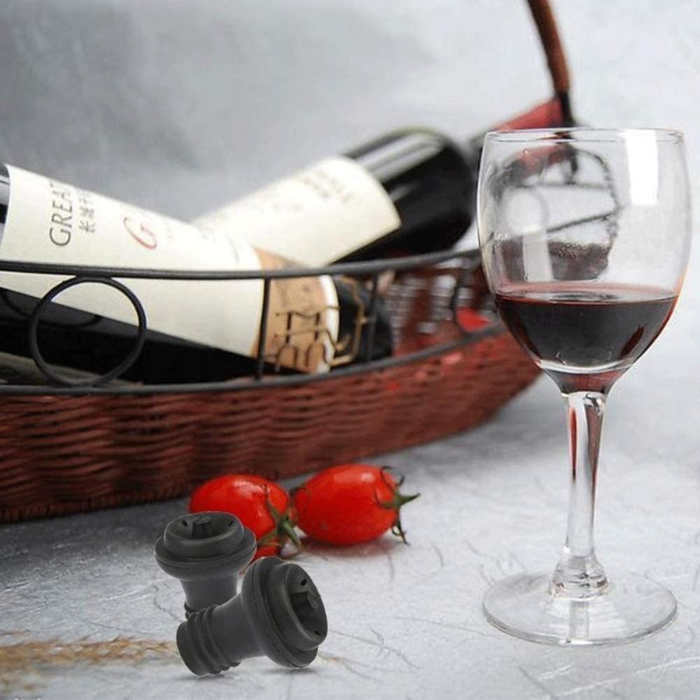 3pcs Leak-Free Wine Pump Resealable Sealed Bottle Topper Simple Bottle Corks  Home Use