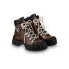 Louis Vuitton Stivali da Combattimento in Pelle Rubino Donna Marrone 1AALYG
