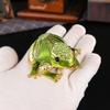 Neue Diamantbesetzte Frosch Schmuckschatulle Exquisite und Niedliche Mini Frosch Schmuckschatulle Schmuck Aufbewahrungsbox Heimdekoration