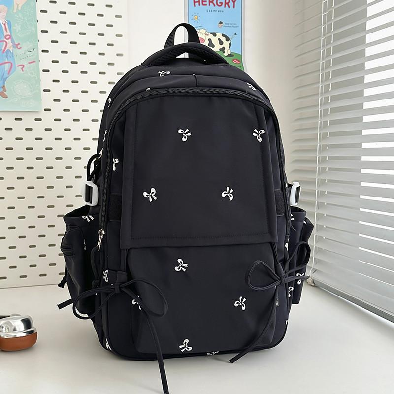 Youthful Nylon Backpack For Girls With Large Capacity And Ergonomic Shoulder Straps For School Use