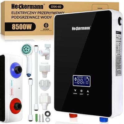 Heckermann Dsk-60 8.5Kw Black Electric Instant Water Heater