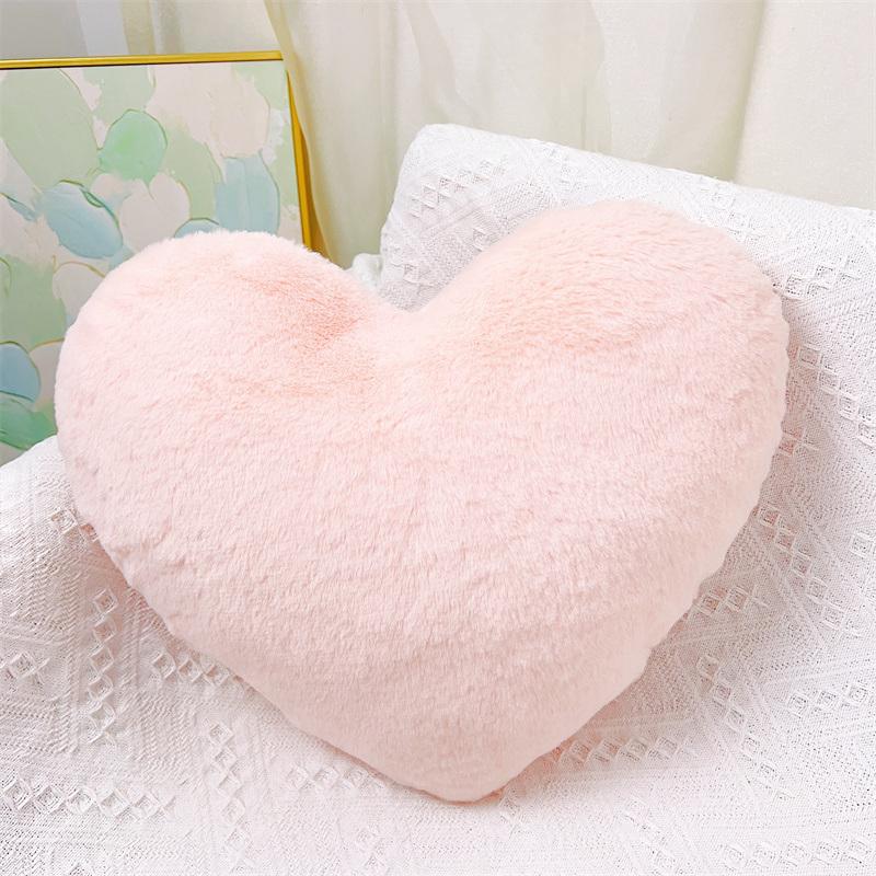 Liebeskissen Großes rotes Herzförmiges Kissen Flauschiges Herz Wurfkissen Dekorativ für Sofa Couch Bett Liebeszimmer Dekoration