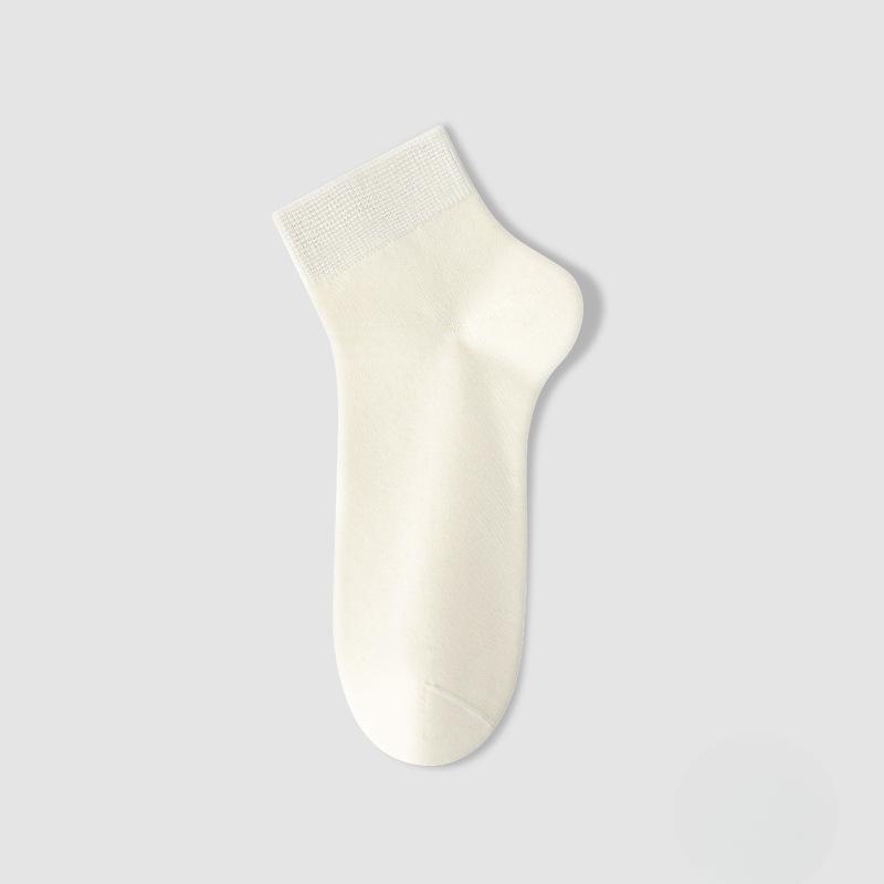 Female Spring and Summer Cotton Sweat Absorbing Antibacterial Deodorant Boneless Tube Socks