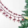 Christmas Home Decorations Handmade Bow Bells New Year Party Warm Atmosphere Decor Hanging Pendants Bows Diy Xmas Tree Ornaments