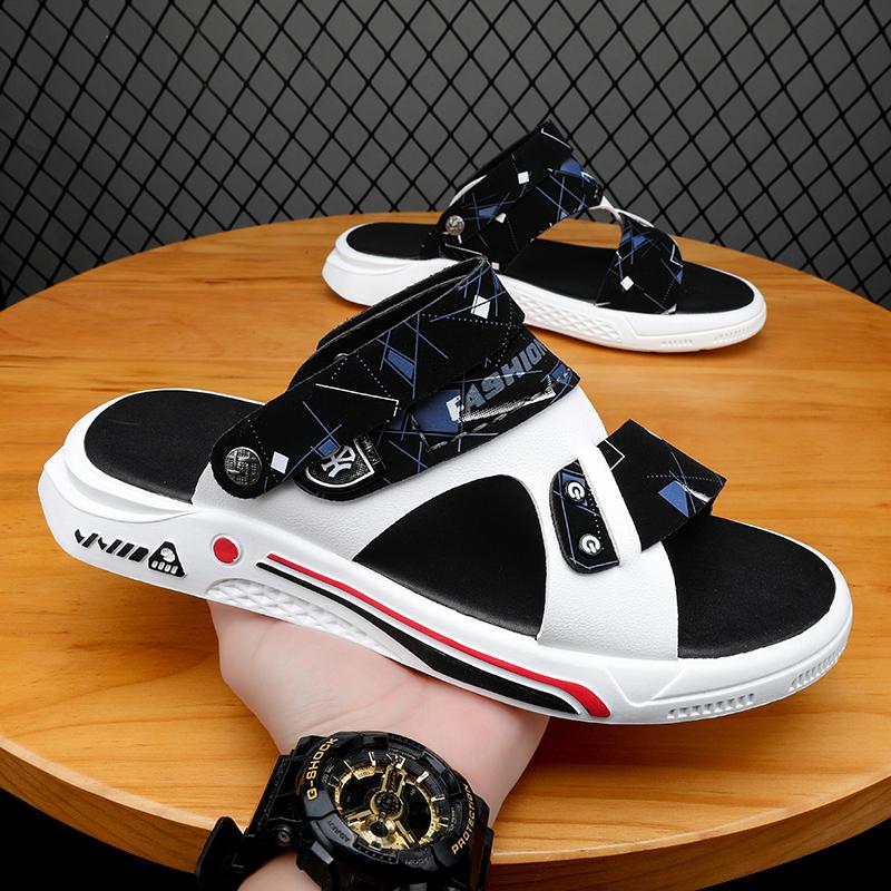 Fashion CYYTL Summer Mens Slippers Casual Shoes Beach Sandals Outdoor Slides Leather Walking Comfort Designer Fashion Lightweight Luxury