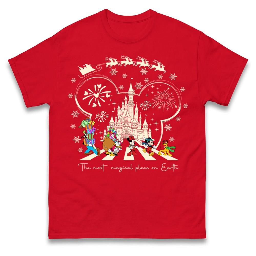 Mickey Magical Christmas T Shirtmagical Place On Earth Xmas inspired Tee S