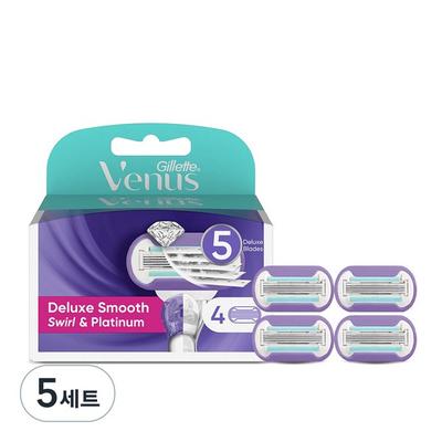 Gillette Venus Swirl Women's Razor Blades, 4 Pieces, 5 Sets ,Korean Razor Blade