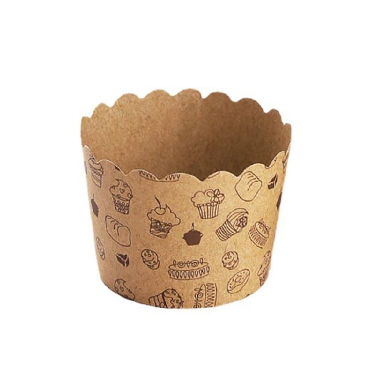 50 Stück Backförmchen Kraftpapier Kuchenförmchen Muffinförmchen Hitzebeständig Ölbeständig Wraps