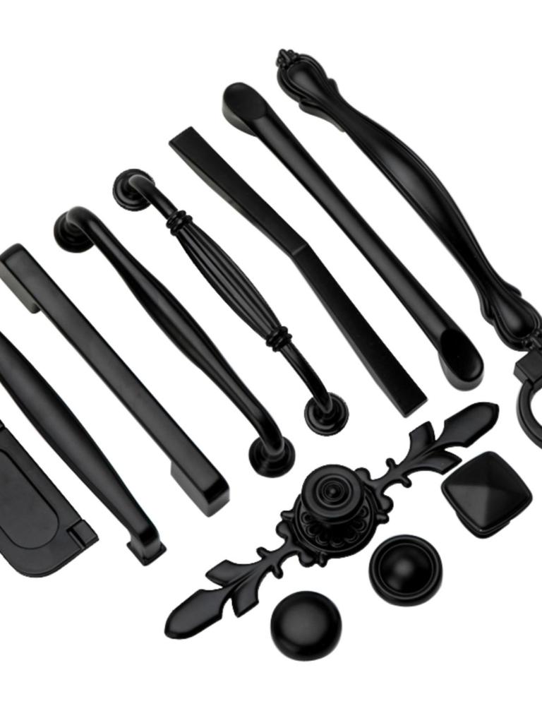 Modern European Black Handle for Cabinets and Wardrobes