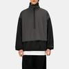 Fear Of God Essentials SS24 Nylon Fleece Mockneck Loose Fit Long Sleeve American Heavyweight Sweater Men sweater Black 202SU244300F