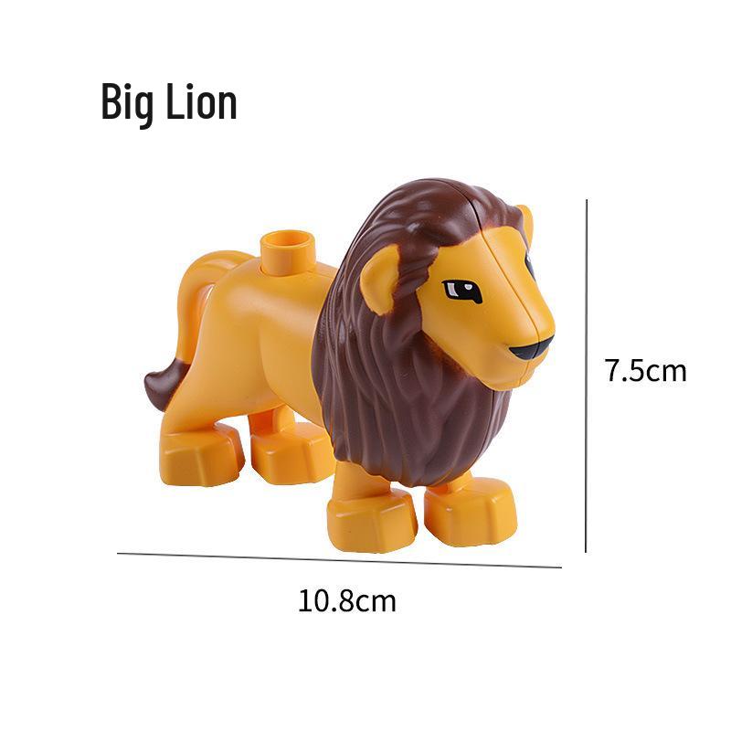 Compatible Large Bricks: Animal Accessories & Educational Building Blocks for Children - Ocean & Forest Themes