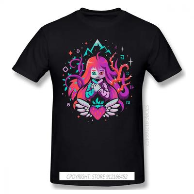 Indie T-Shirts Herren Geburtstagsgeschenke T-Shirt Rundhals 100% Baumwolle Celeste Madeline Dash Erdbeeren Spielkleidung Humor T-Shirt - Ich...