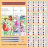 Portable Children's Watercolor Doodle and Coloring Book with Sticky Notes and Gouache