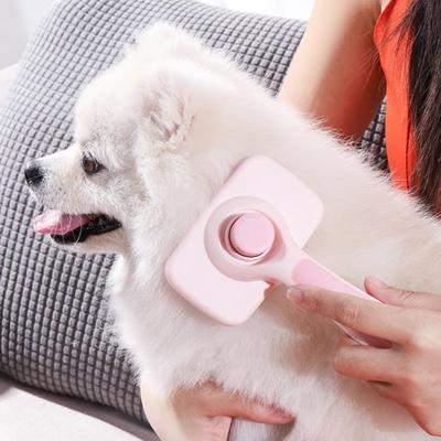 Self Cleaning Pet Brush Skin Friendly Cat Grooming Brush for Shedding Pet Massage Comb Puppy Hair Removal Tool
