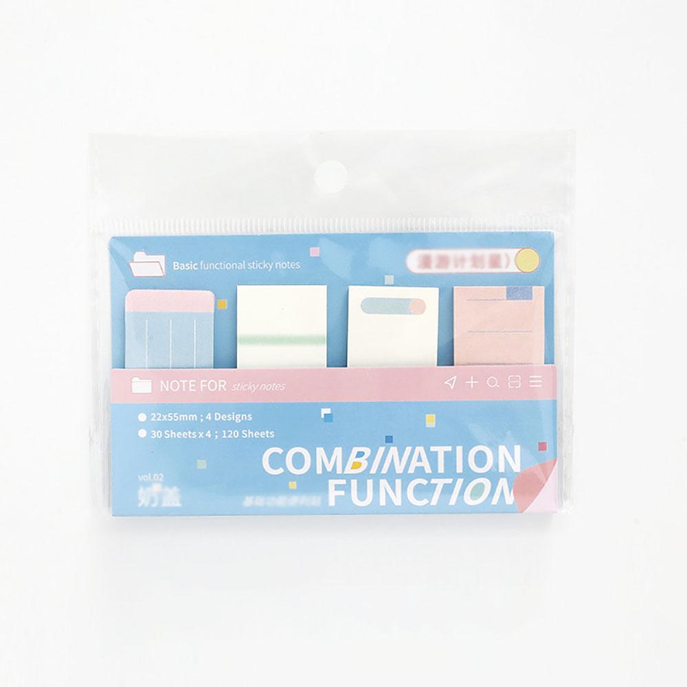 120 Sheets Combination Sticky Notes, Roaming Plan, Star Schedule, Check-in Plan, List, Comments, Memos, Notes, Index Stickers