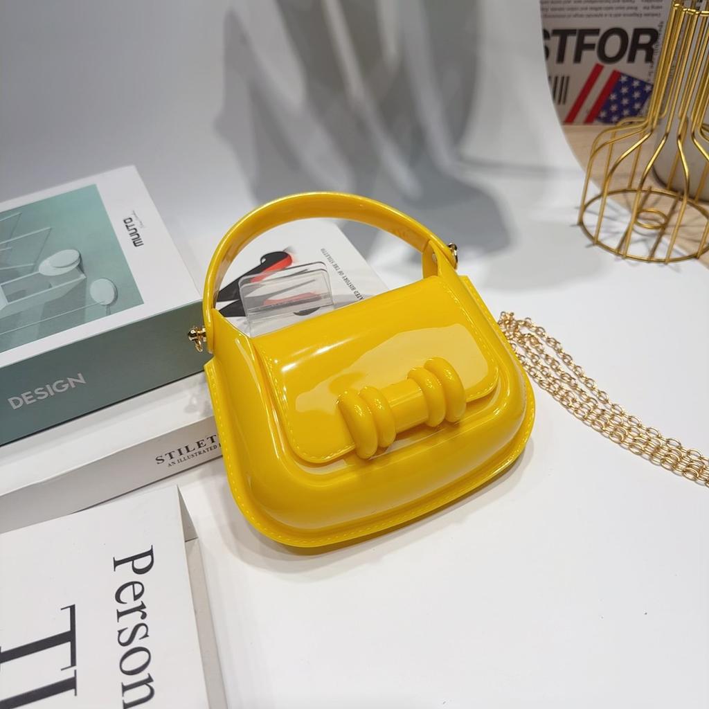 Jelly Bag Portable Shoulder Oblique Span Children'S Pvc Bag Change Bag Children'S Bag