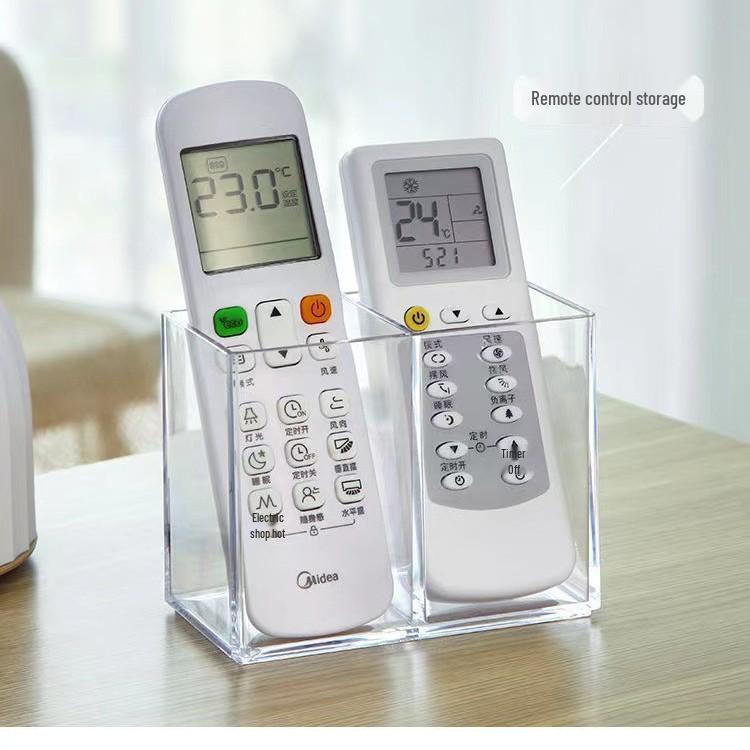 Clear Acrylic Multifunctional Pen Holder - Simple Style for Office & Student Desk Storage