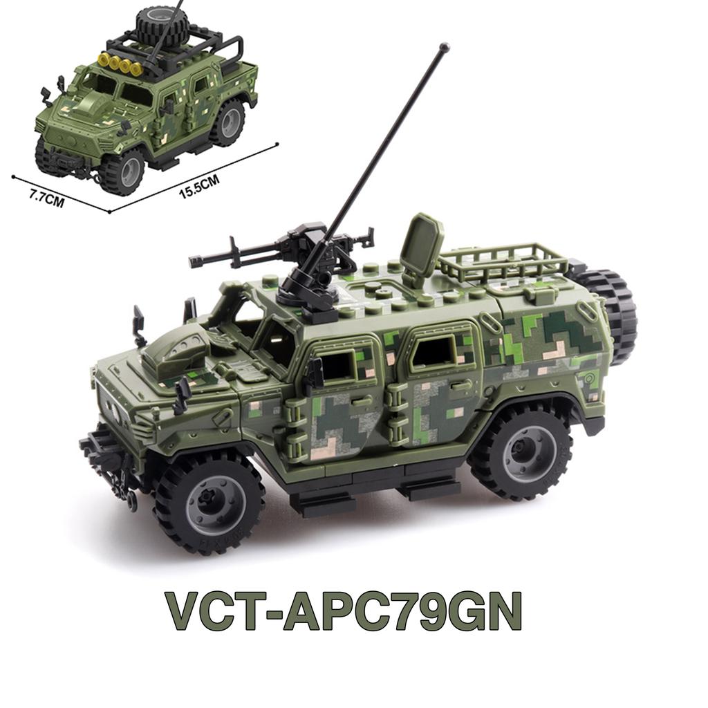 Military Armored Hummer Stryker Tank Car US Russia Army Modern War Soldier Weapons Scale Model Building Block Set Brick Children Kid Toys Playsets