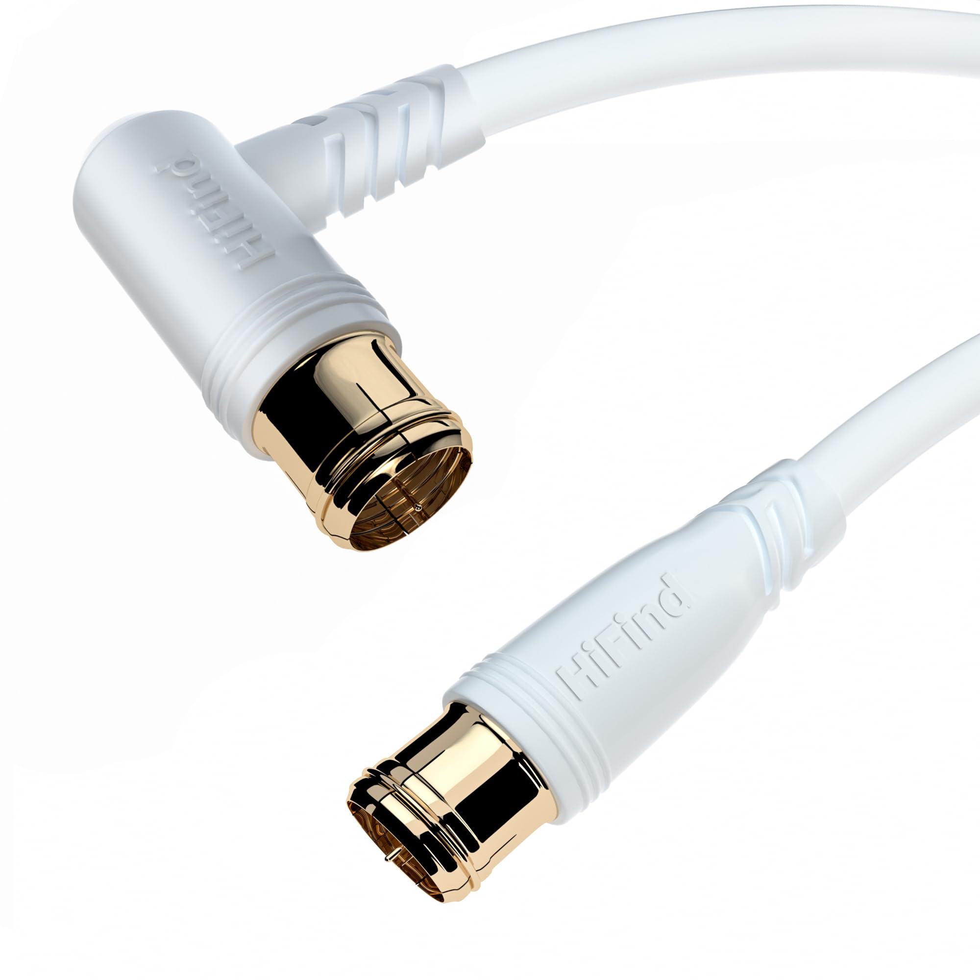 

HiFind Antenna Cable 3M TV Cable Coaxial Antenna Wire OFC Triple Shield Antenna Wire Compatible TV Coaxial Line White Type S-4C-FB [Satellite