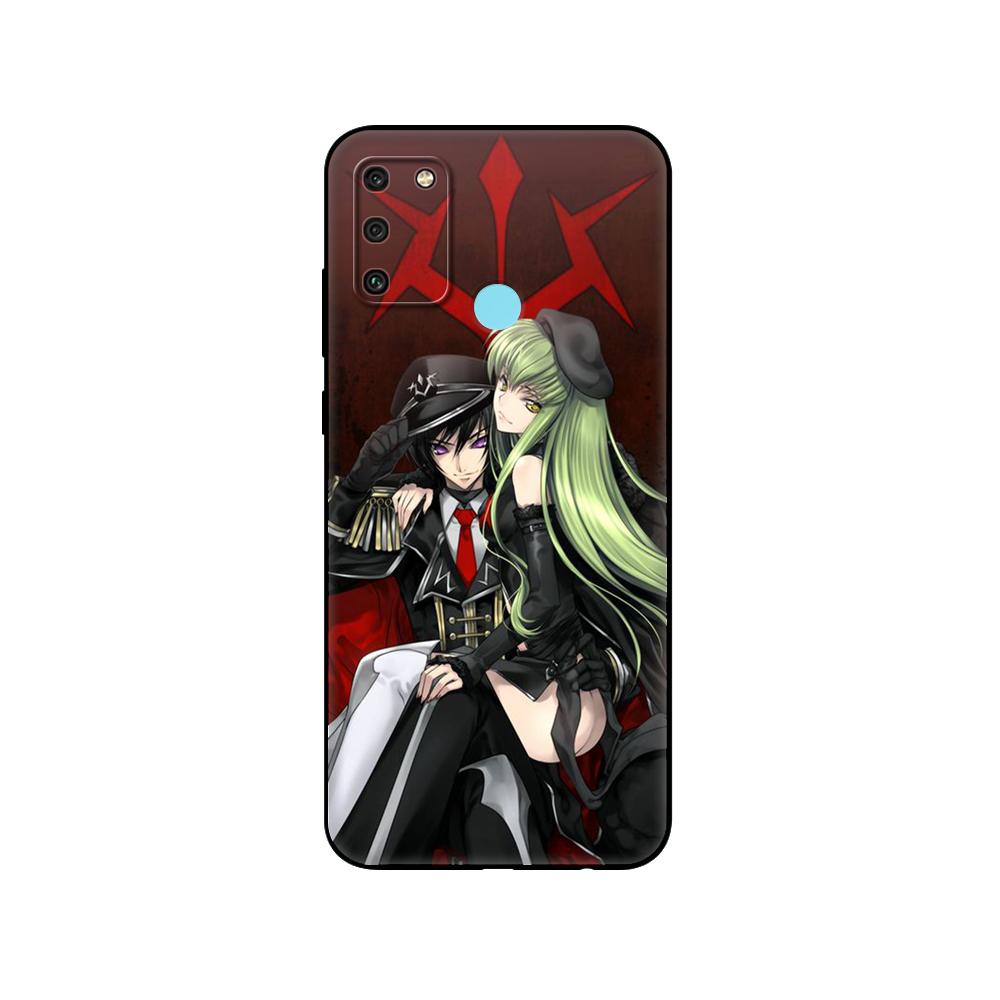 Black Tpu Case For Huawei Honor 8a Prime 8s Prime 9 Lite Honor 9A 9C 9X Premium 9x Pro 9S Case Cover Japanese Anime Code Geass