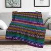 Peruvian Textile Pattern Throw Blanket Hairys Stuffeds Sofas Beach Blankets