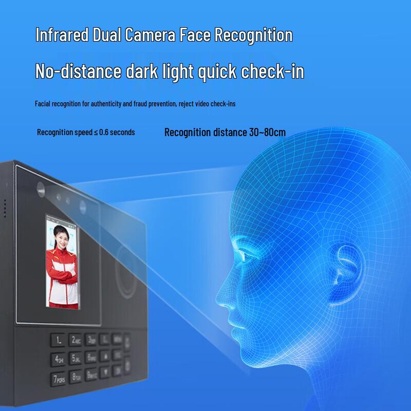 WiseLink M25 Face & Palm Vein Recognition Attendance Machine CN plug (adapter included)