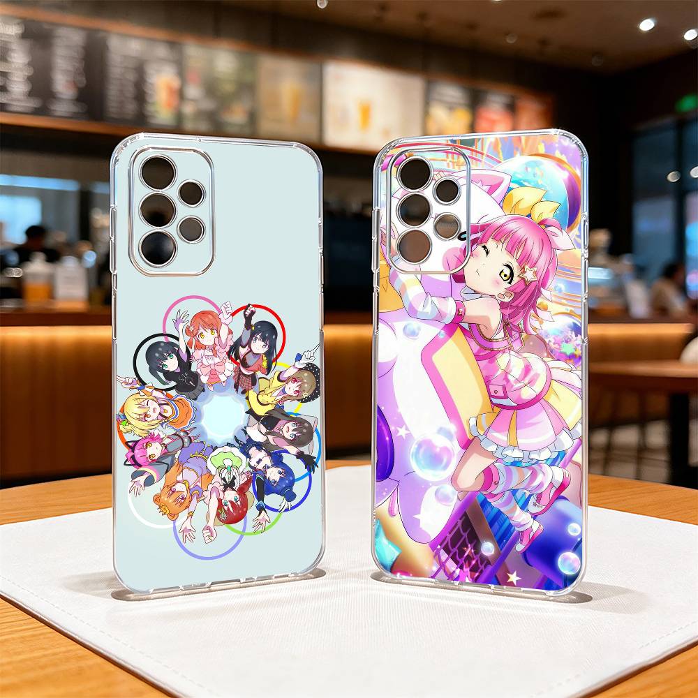Anime Nijigasaki Phone Case For Samsung S25,S24,S21,S22,S23,S30,Ultra,S20,Plus,Fe Transparent Cover
