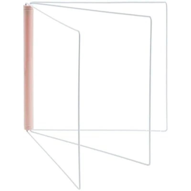 1PCS Three Towel Bar Rack Metal Foldable Towel Clothing Rag Shelf Kitchen Sink Desktop Towel Sponge Drying Rack Stand