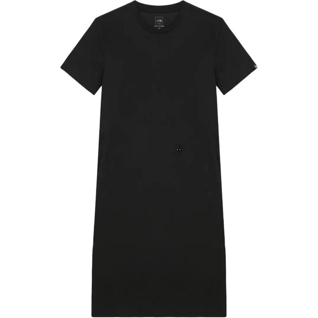 The North Face Solid Color Ribbed Short Sleeve Dress Women Dresses NT7ZS40A