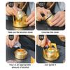 Ultralight Portable Mini Alcohol Stove, Adjustable Flame Brass Burner with Aluminum Alloy Stand for Camping