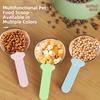 Clear Scale Pet Food Spoon Large Capacity Cat Food Measuring Spoon Food Bag Clip  Dry Pet Food