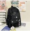Schoolbag Korean New Contrasting Color Backpack Female Student Schoolbag Large Capacity Cute College Style High Value Casual Backpack