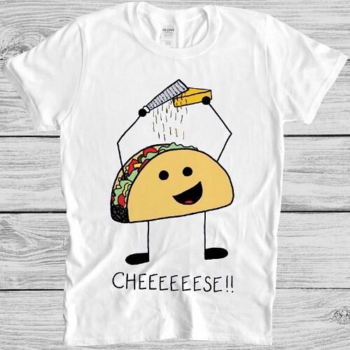 Taco Cheese Grater T Shirt Funny Graphic Design Cool Gift Tee M248