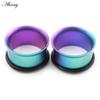 Alisouy 1PC 6-25mm G23 Titanium Kleurverloop Uitlopende Oor Gauges Tunnels Plugs Stretchers Expander Flesh Piercing Lichaams Sieraden