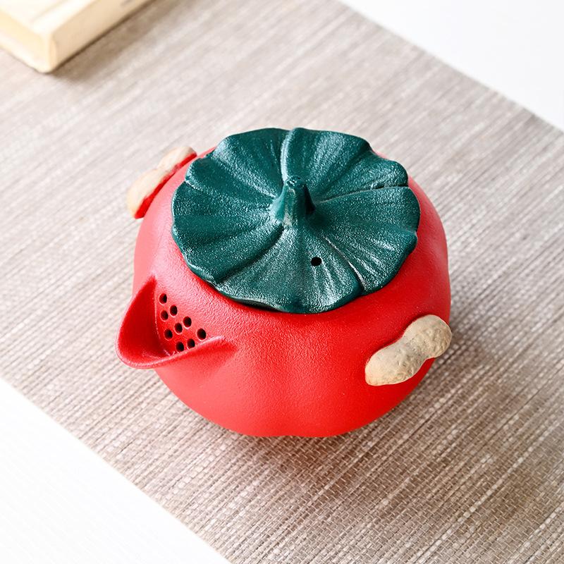 НОВЫЙ Набор для путешествий «Хорошая хурма и арахис» Ретро-стиль Кунг-фу Креативный Портативный Быстрозаварочная кружка Ручной заварочный чайник