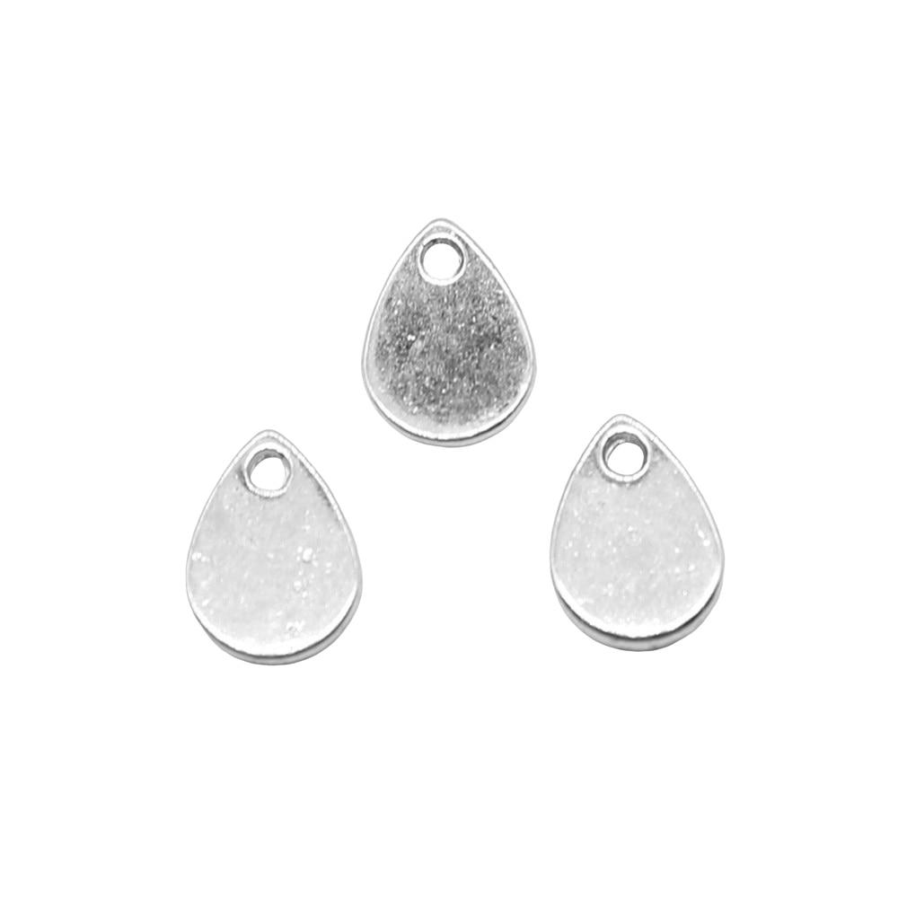

20шт подвески в виде капель воды античное серебро цвет цинковый сплав 8х11мм