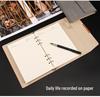 A5 Three-fold Notebook with Loose-leaf Sheets, Magnetic Closure, and Custom Gift Box - Business Diary with Personalized Designs