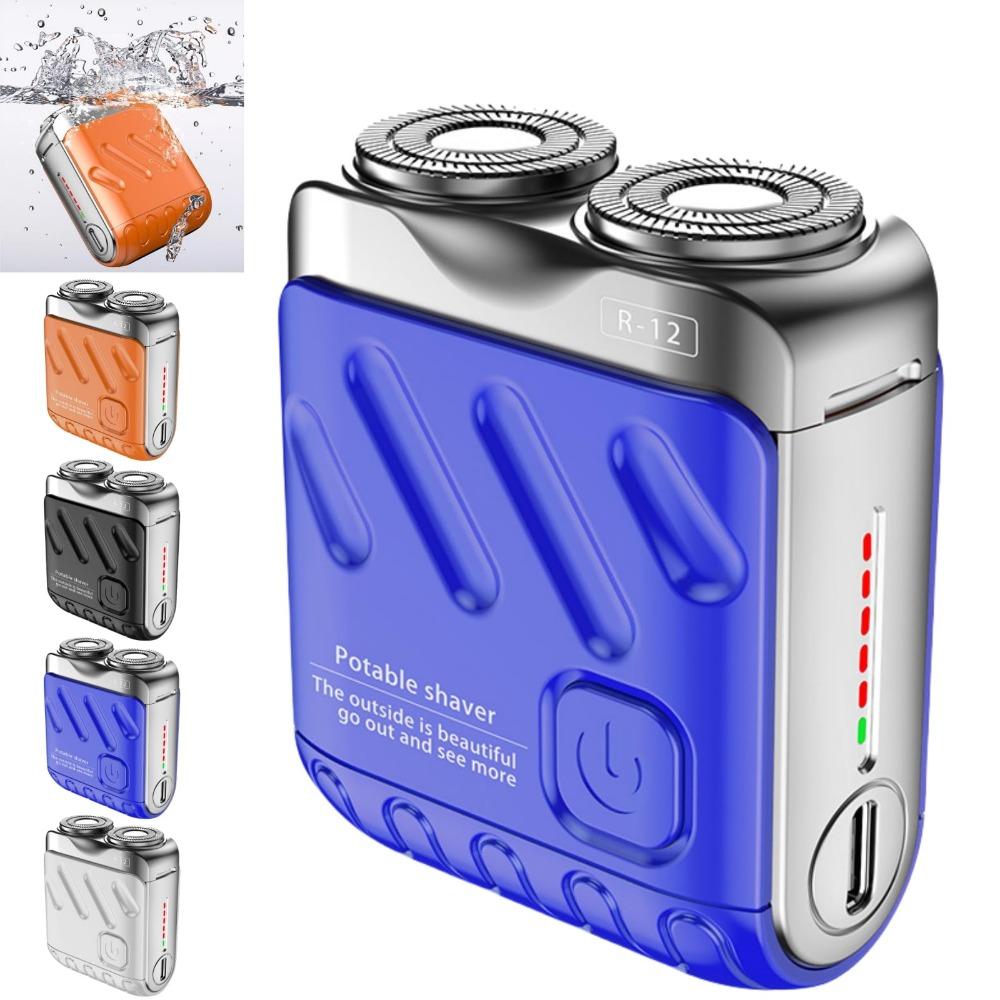 Mini Electric Razor Double-Ring Men's Shaver Portable Pocket Shaver