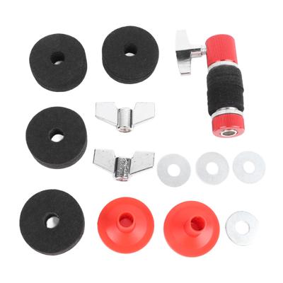 13 Pièces Accessoire Cymbale de Batterie Coussin en Feutre Rondelle Coussin de Cadre de Batterie Écrou Papillon Pédale Cluth pour Remplacement