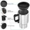 12V 450ml Electric Incar Stainless Steel Travel Heating Cup Coffee Tea Car Cup Mug