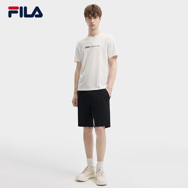 Fila Men's Pure Cotton Knitted Short-Sleeve T-Shirt